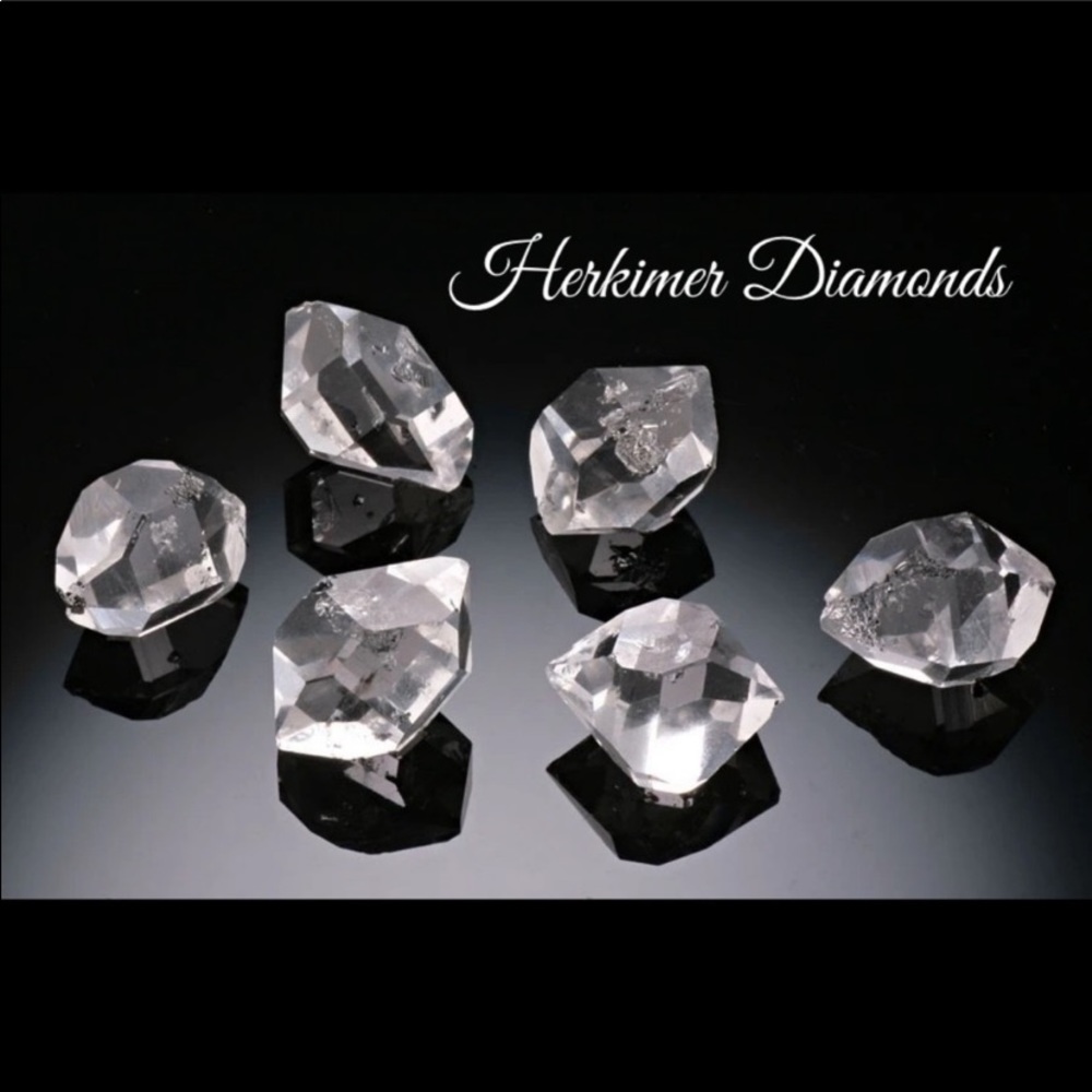 White gold plated cz moon stars herkimer diamonds - Picture 2 of 12